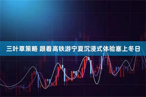 三叶草策略 跟着高铁游宁夏沉浸式体验塞上冬日